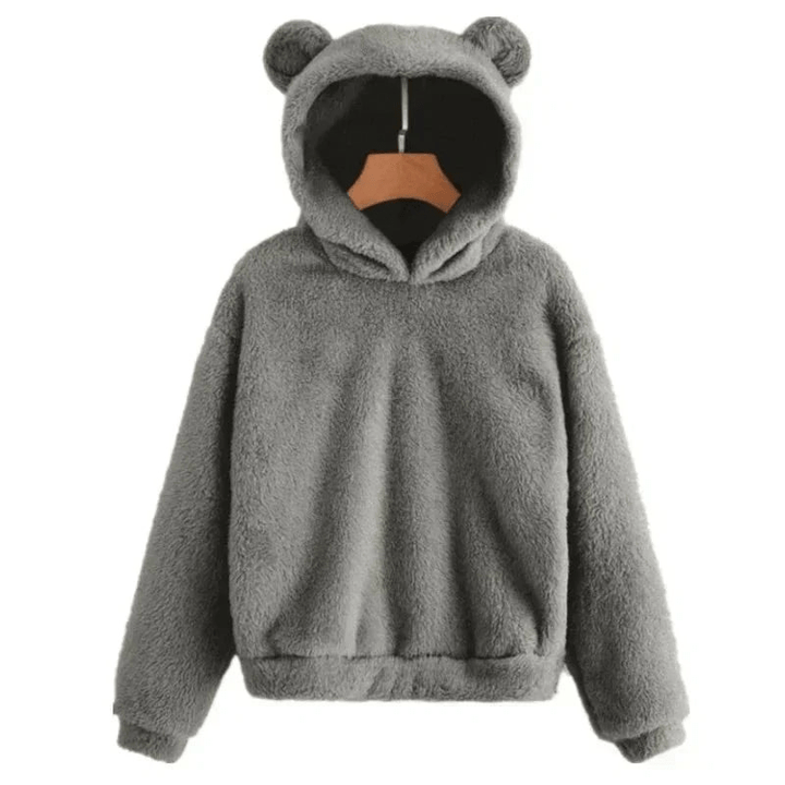 Levoire | Sweat oreilles ours doux femme Gris