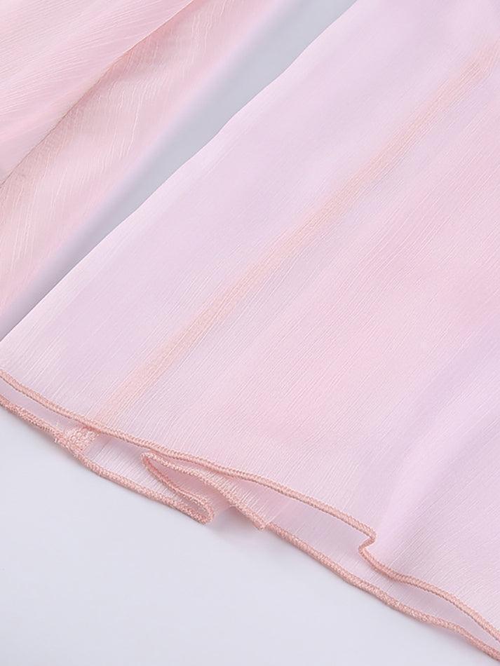Levoire | Robe Mini À Manches Longues Korsatzt