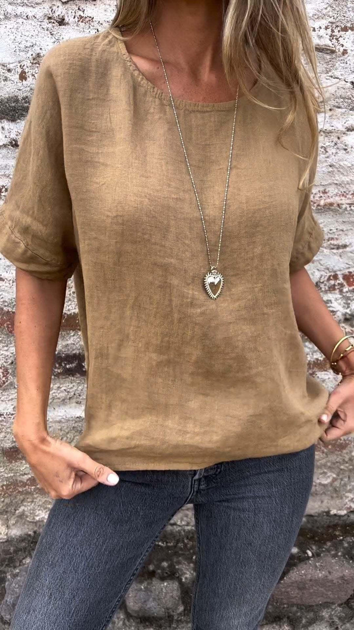 Levoire | Chemise à col rond Khaki
