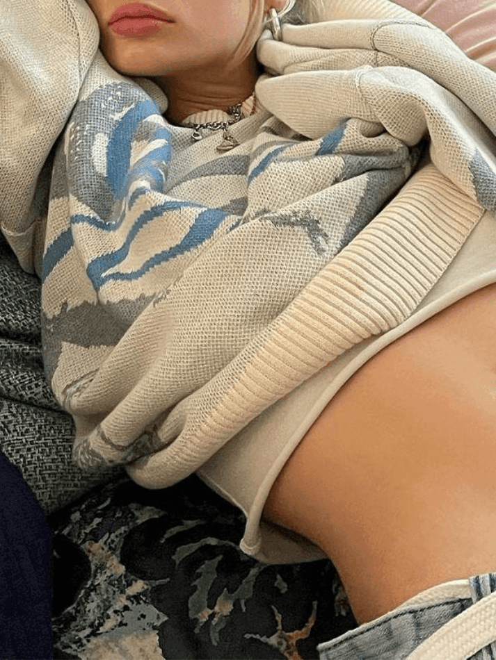 Levoire | Pull À Manches Longues En Jacquard Avec Col Rond