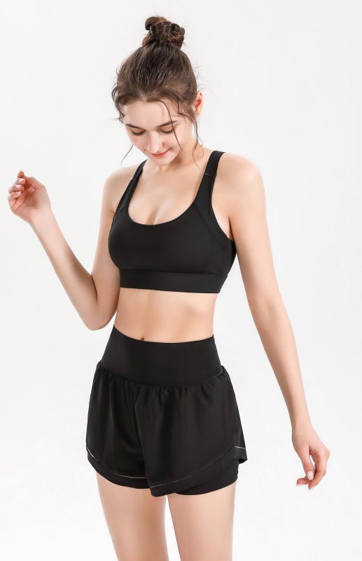 Levoire | Pantalons de yoga taille haute lâches Noir