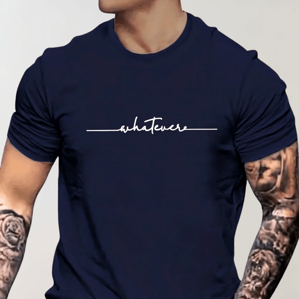 Levoire | Chemise T-Shirt Col Rond Homme Bleu marine