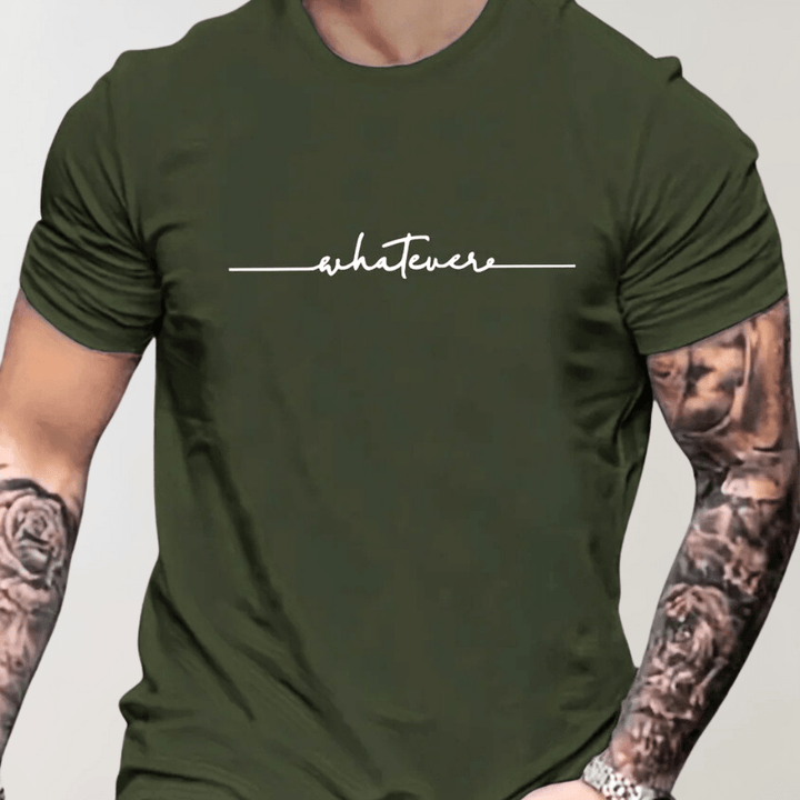 Levoire | Chemise T-Shirt Col Rond Homme vert olive