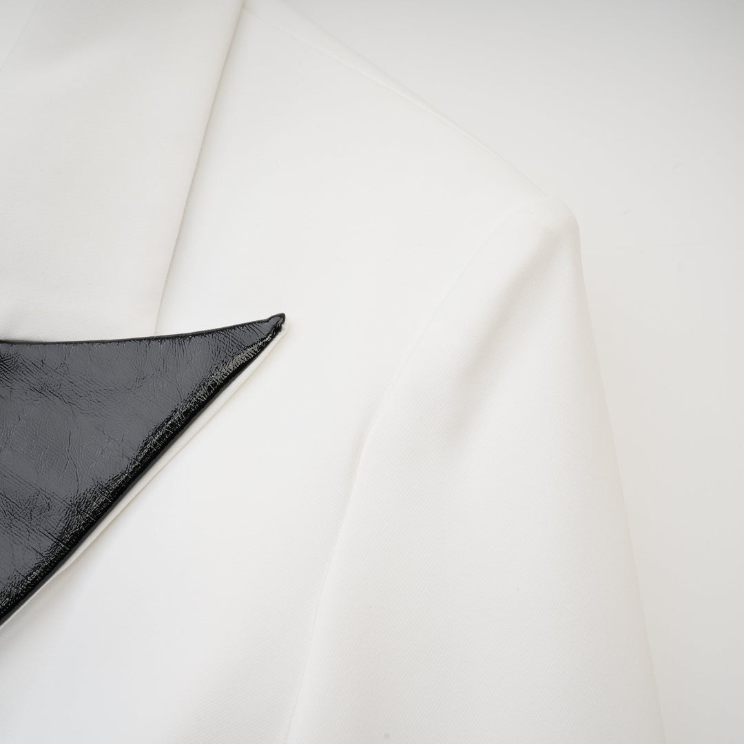 Levoire | Manteau À Rangée Unique De Boutons En Cristal