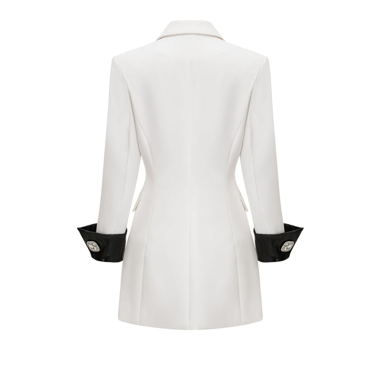 Levoire | Manteau À Rangée Unique De Boutons En Cristal