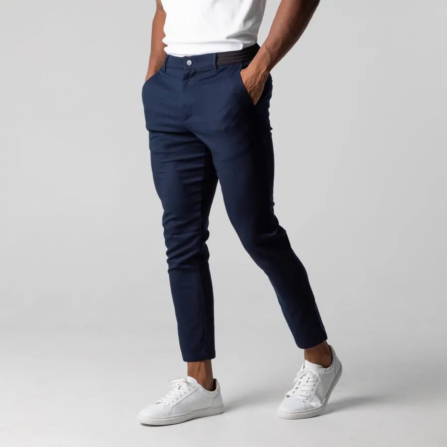 Levoire | Pantalon Chino Pour Hommes Confortable Et Élégant Flexible, Stylé Et Polyvalent Bleu marine