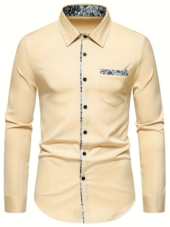 Levoire | Chemise Motif Paisley Homme Khaki