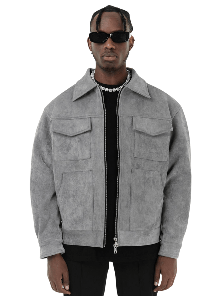 Levoire | Veste Vintage Rue Homme Gris