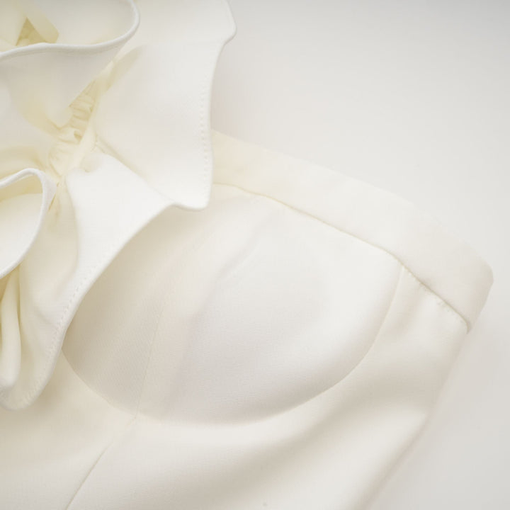 Levoire | Top Blanc Avec Appliqué Floral