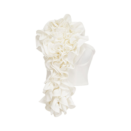 Levoire | Top Avec Application De Fleur Blanche