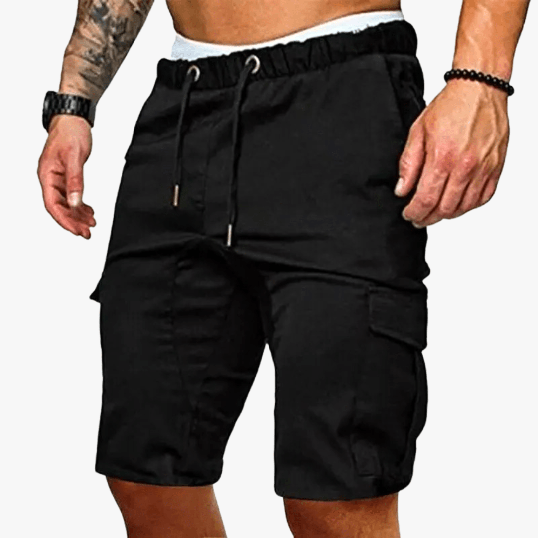 Levoire | Short Cargo Tendance Homme Noir