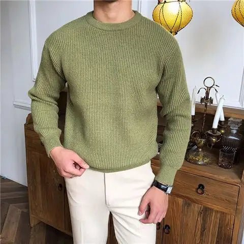Levoire | Pull Homme Confortable Vert L