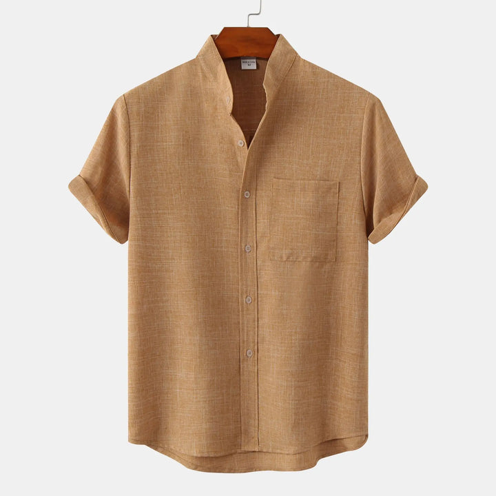 Levoire | Chemise De Loisirs En Lin Pour Hommes Braun