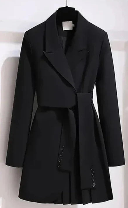 Levoire | Veste De Style Trench Inspirée De La France Noir