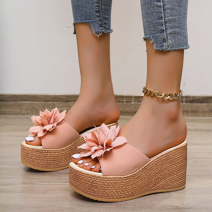 Levoire | Chaussures Fleuries Pour Femmes Rose