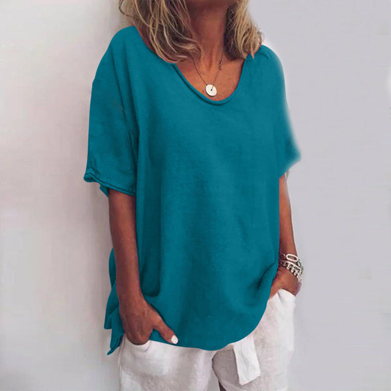 Levoire | T-Shirt D'Été Pour Femmes Bleu océan