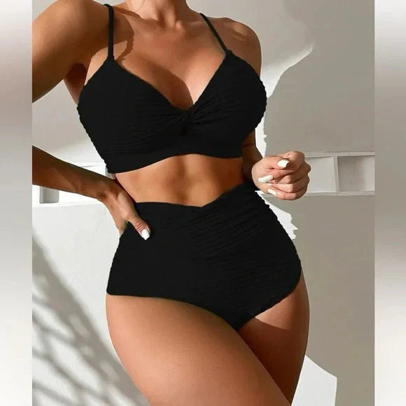 Levoire | Taille Haute Push Up Bikinis Pour L'Été Noir