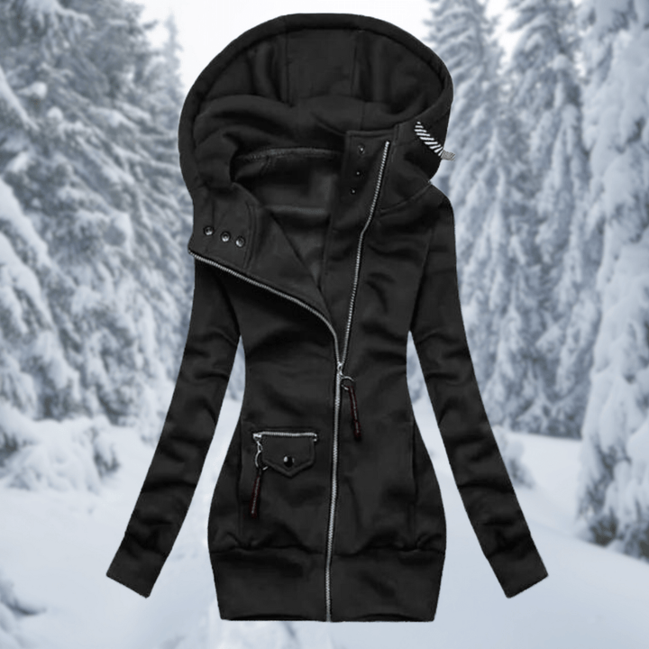 Levoire | Veste Imperméable Femme Tendance Confortable Noir