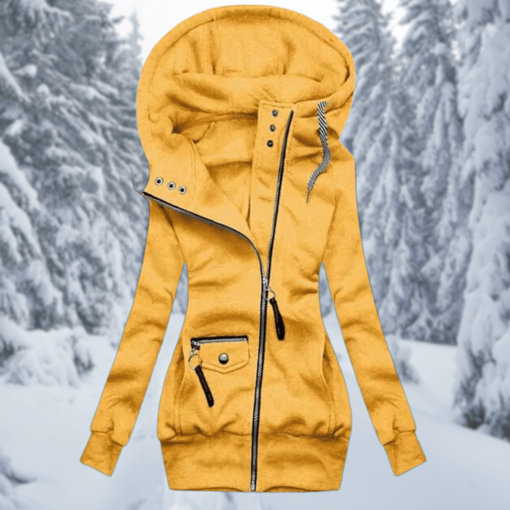 Levoire | Veste Imperméable Femme Tendance Confortable Jaune
