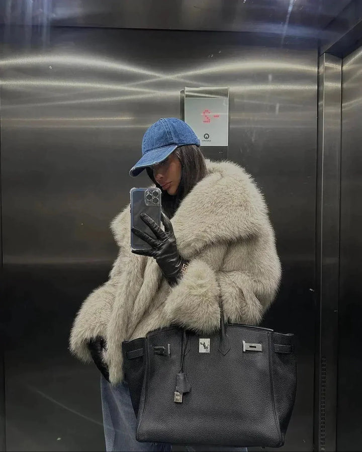 Levoire | Manteau En Fausse Fourrure Avec Look Luxueux