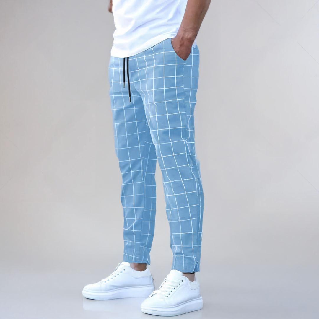 Levoire | Pantalon De Jogging Quatre Couleurs Élégant Bleu clair