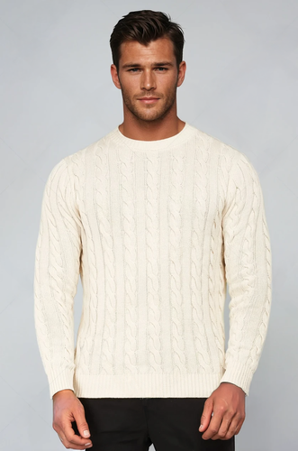Levoire | Pull En Tricot Torsadé Avec Motif Traditionnel
