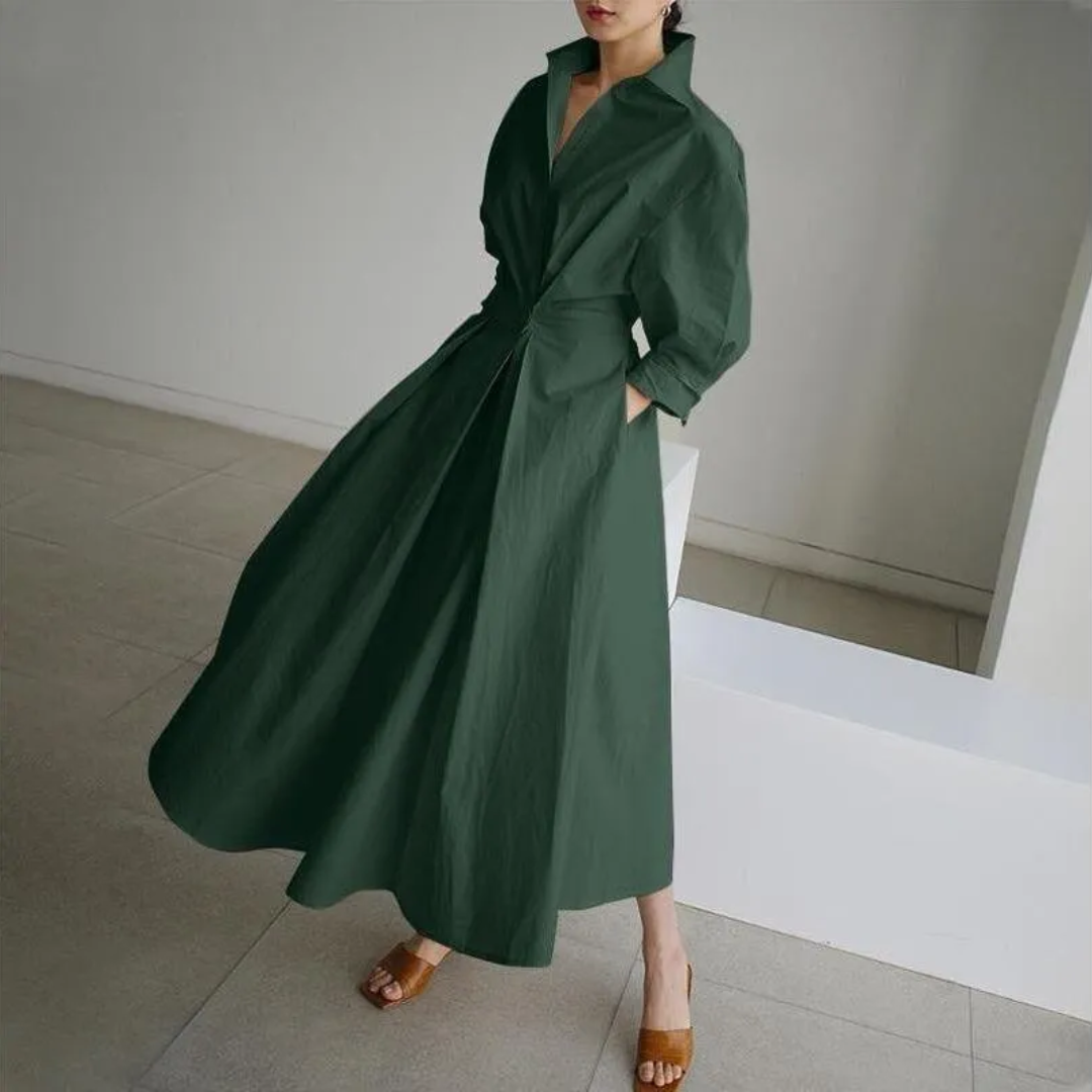 Levoire | Robe Maxi Attrayante & Élégante Vert