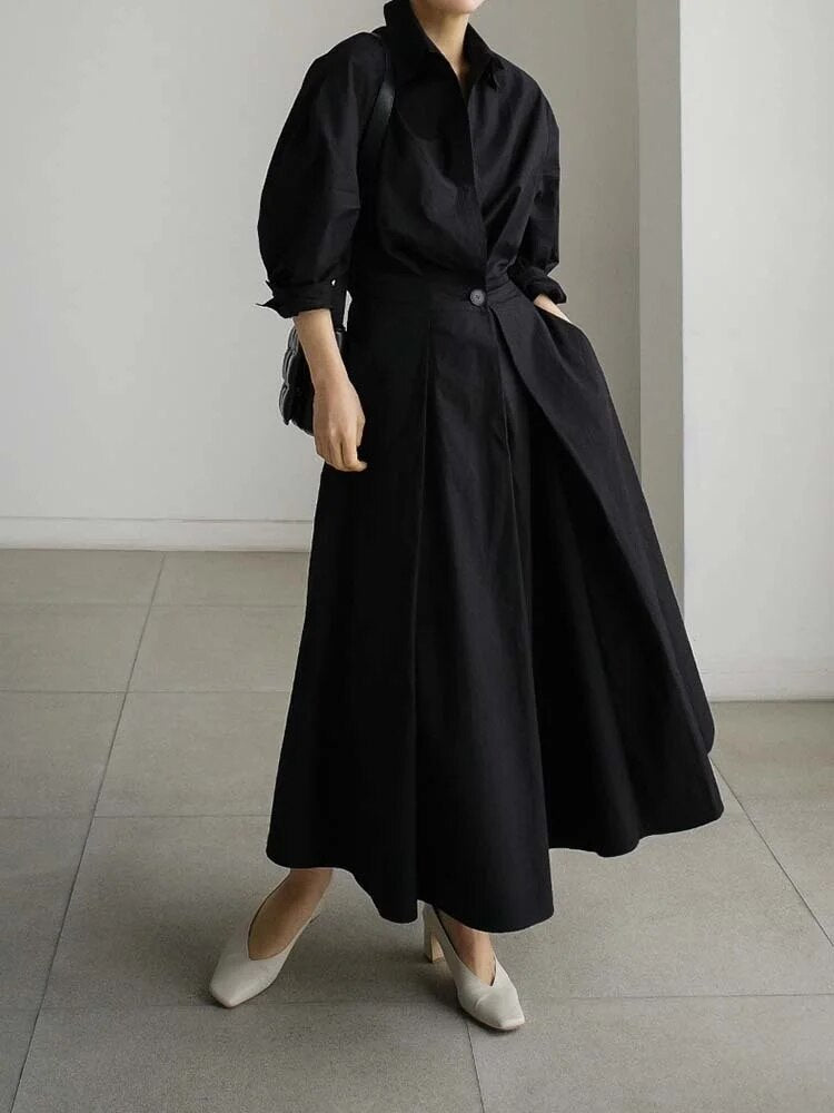 Levoire | Robe Maxi Attrayante & Élégante Noir