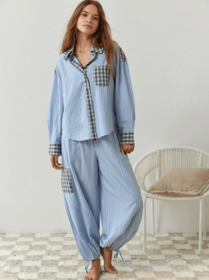 Levoire | Femmes Luxe Rétro Ensemble de Pyjama 2 Pièces pour Confort et Style