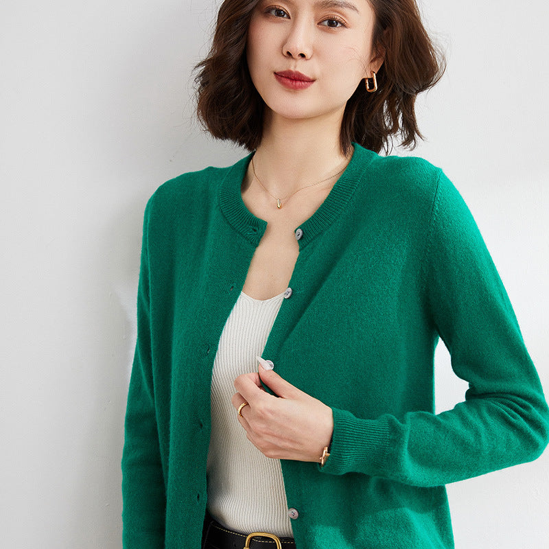 Levoire | Gilet En Tricot Douillet Avec Un Motif Délicat Vert