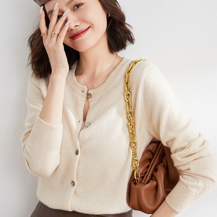 Levoire | Gilet En Tricot Douillet Avec Un Motif Délicat Beige