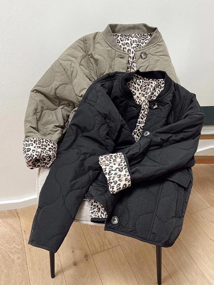Levoire | Manteau Avec Doublure En Motif Léopard