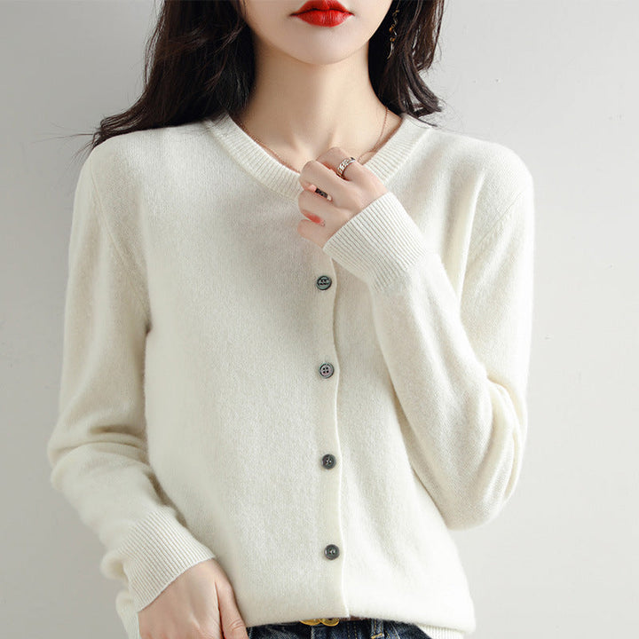 Levoire | Gilet En Tricot Douillet Avec Un Motif Délicat Blanc