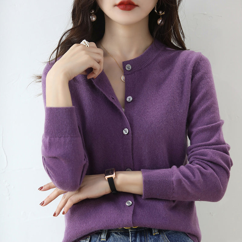 Levoire | Gilet En Tricot Douillet Avec Un Motif Délicat Lila