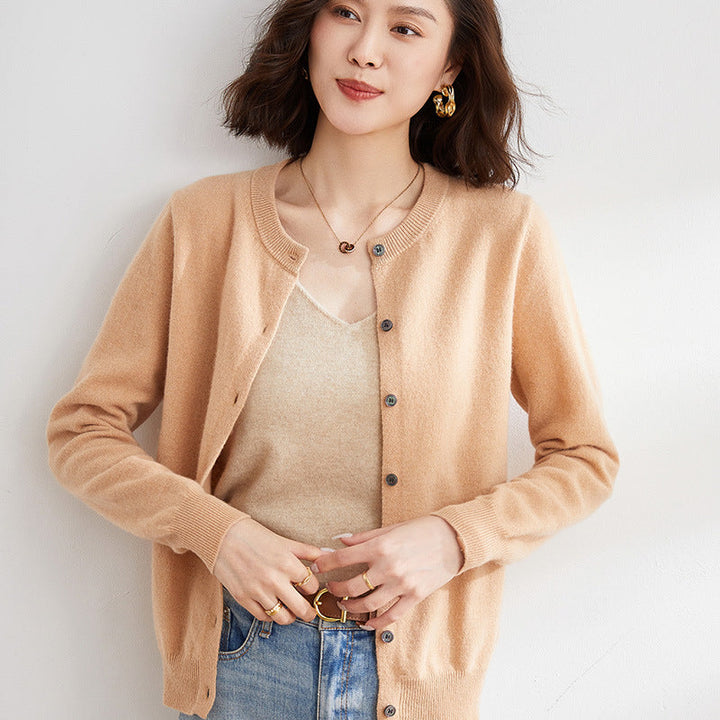Levoire | Gilet En Tricot Douillet Pour Le Quotidien Jaune Beige