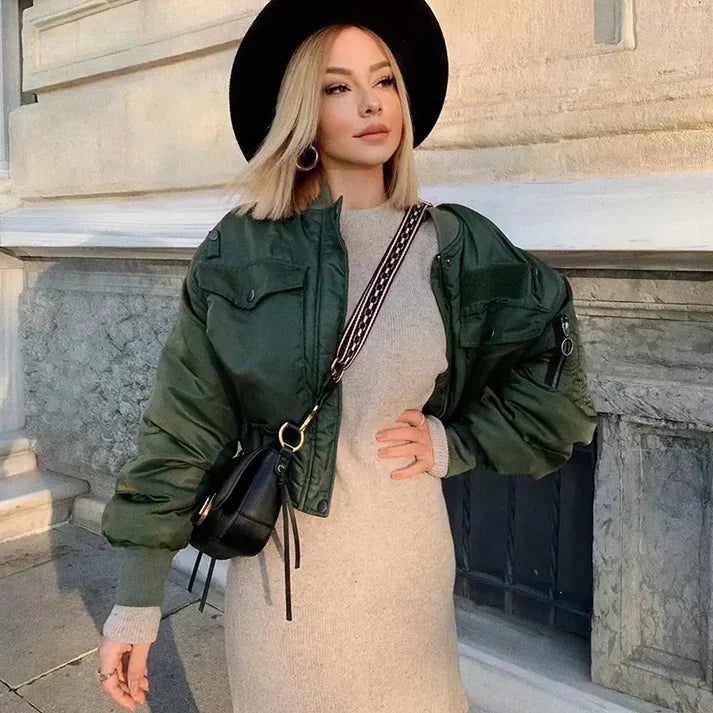 Levoire | Veste Bomber Dame Polyvalente Vert