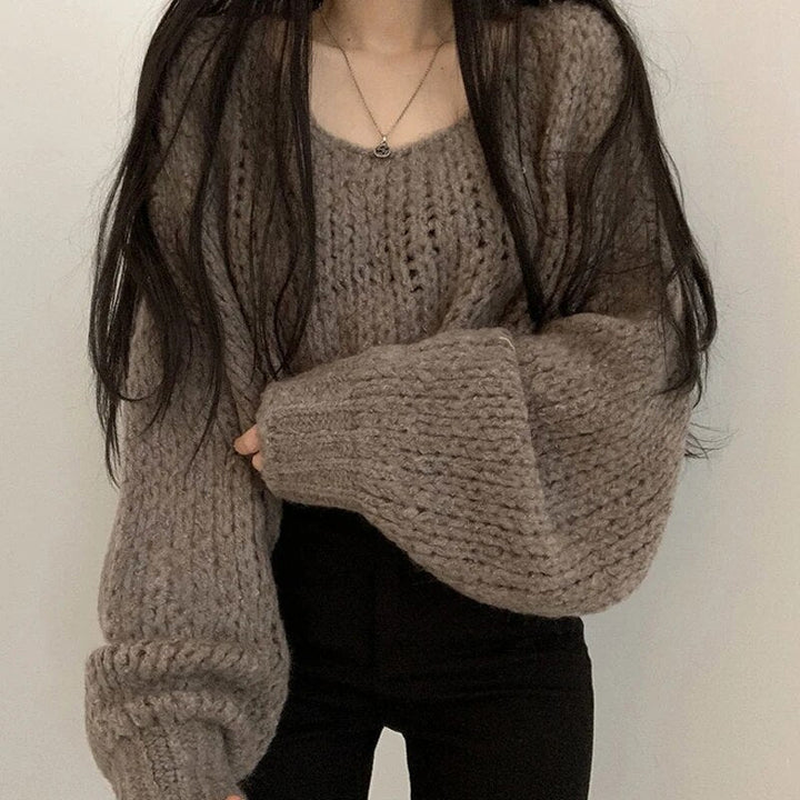 Levoire | Tricoté À Manches Amples une taille Gris