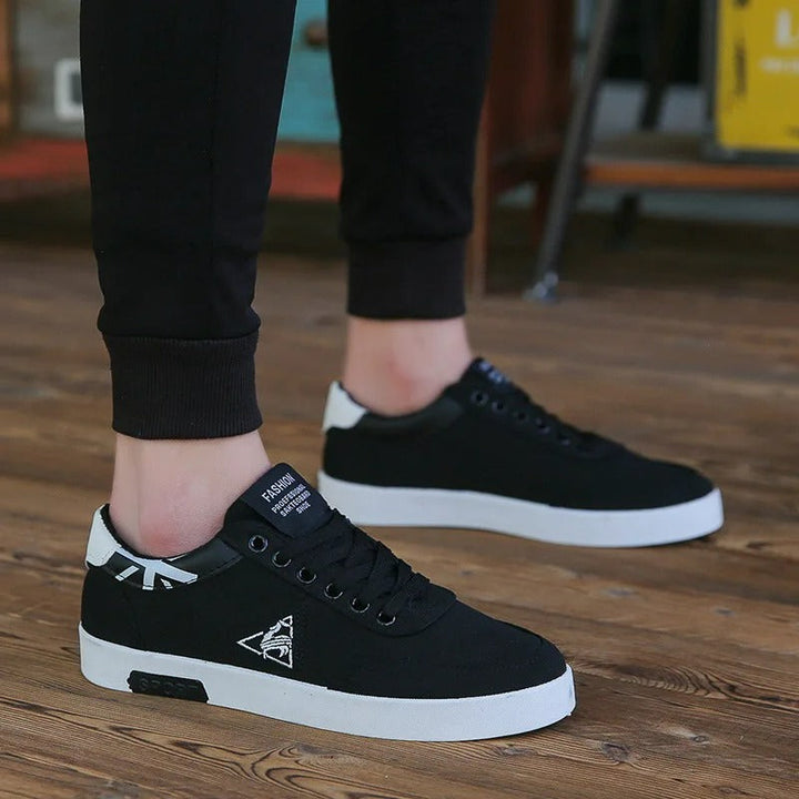 Levoire | Chaussures Pour Hommes Noires Respirantes À Bout Rond