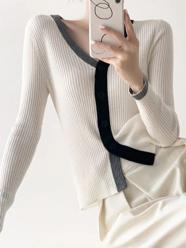 Levoire | Veste En Tricot Avec Bouton