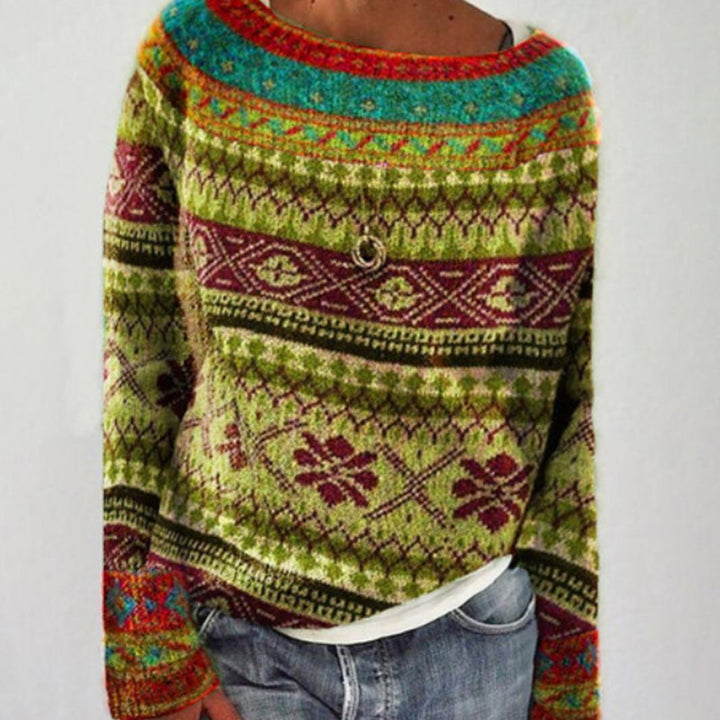 Levoire | Aniek Pull Élégamment Conçu Multicolore