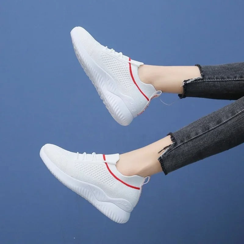 Levoire | Baskets Pour Femmes En Matériau Respirant Et Avec Un Talon Épais