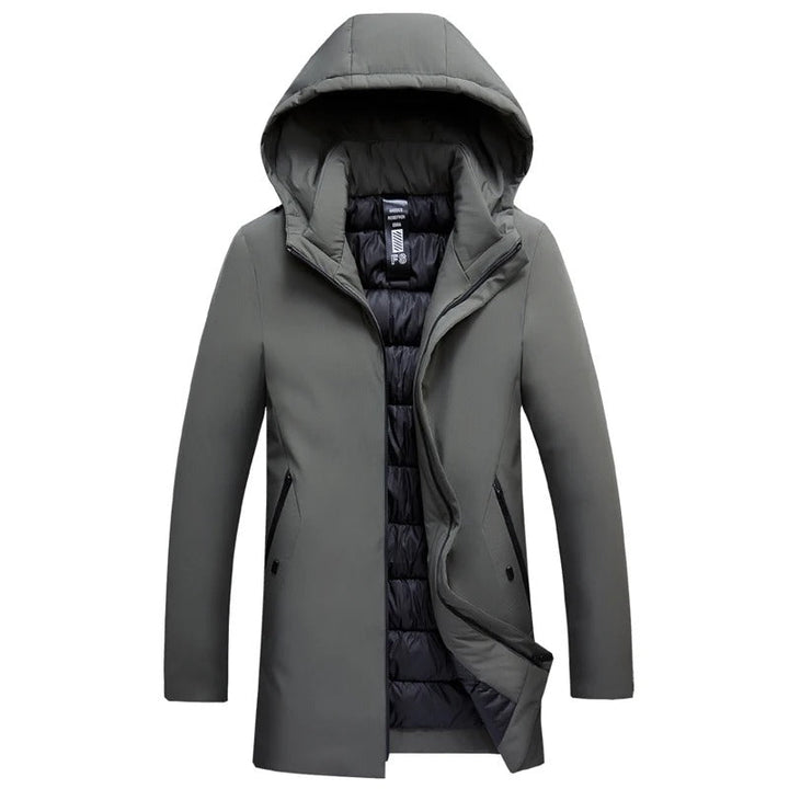 Levoire | Doudoune D'Hiver Élégante Avec Capuche Gris