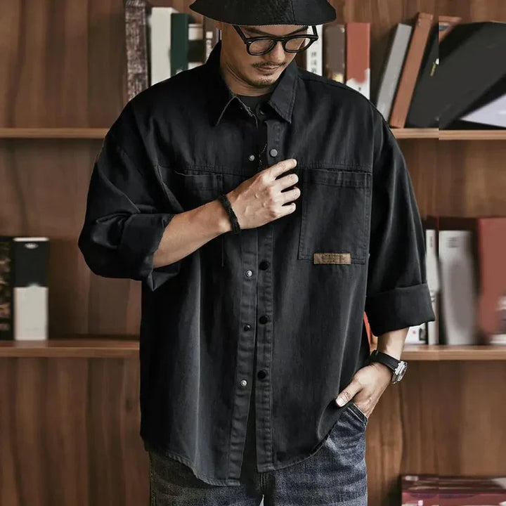 Levoire | Chemise Rento en plus grande taille Noir