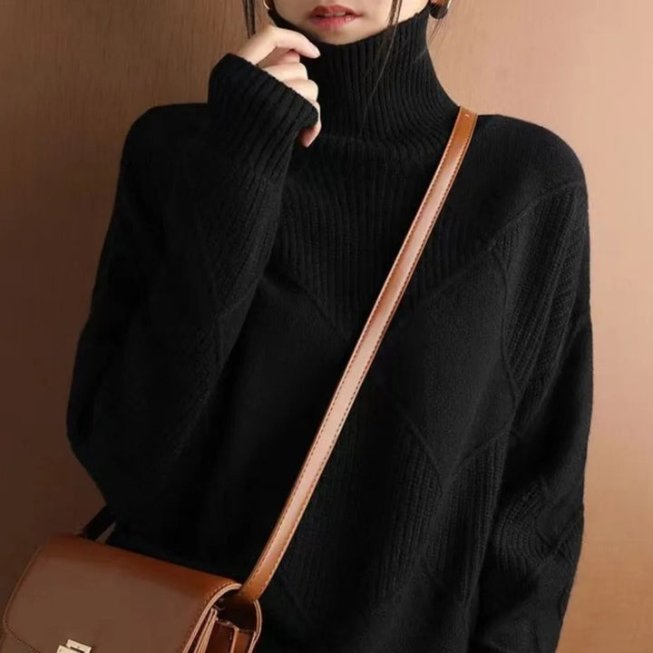 Levoire | Pull À Col Roulé Pour Femmes Noir