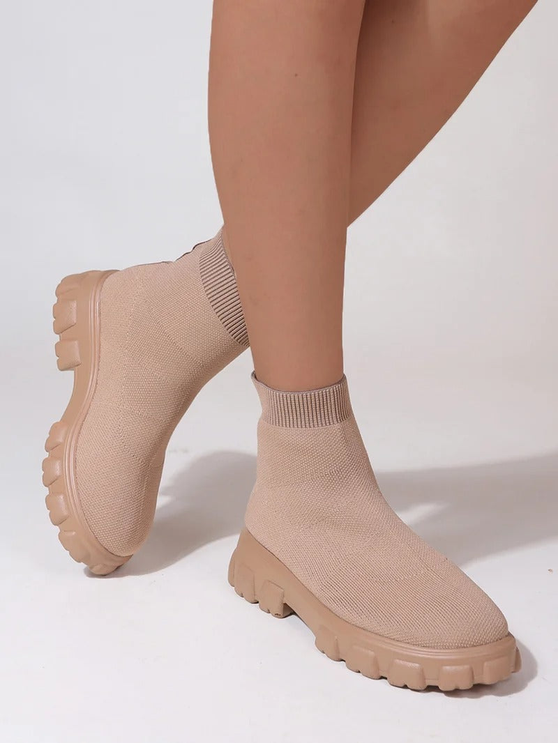 Levoire | Bottes En Filet Tendance Et Confortables Avec Semelle Haute Pour Femmes