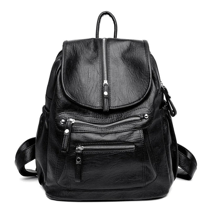 Levoire | Sac à dos en cuir confortable et léger pour femmes Noir