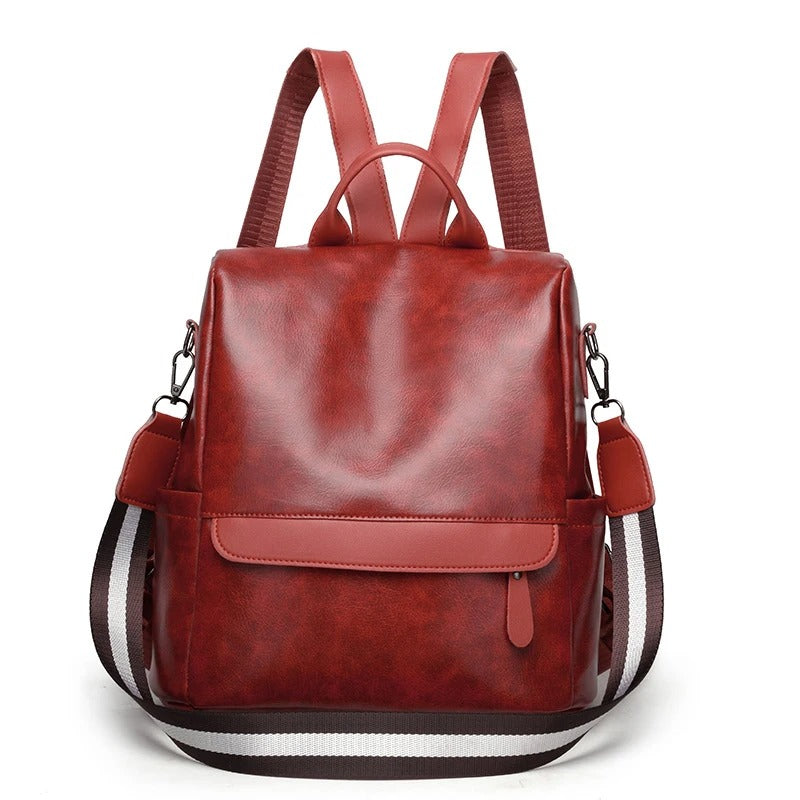 Levoire | Sac à Dos en Cuir Moderne et Fonctionnel pour Femmes Rot