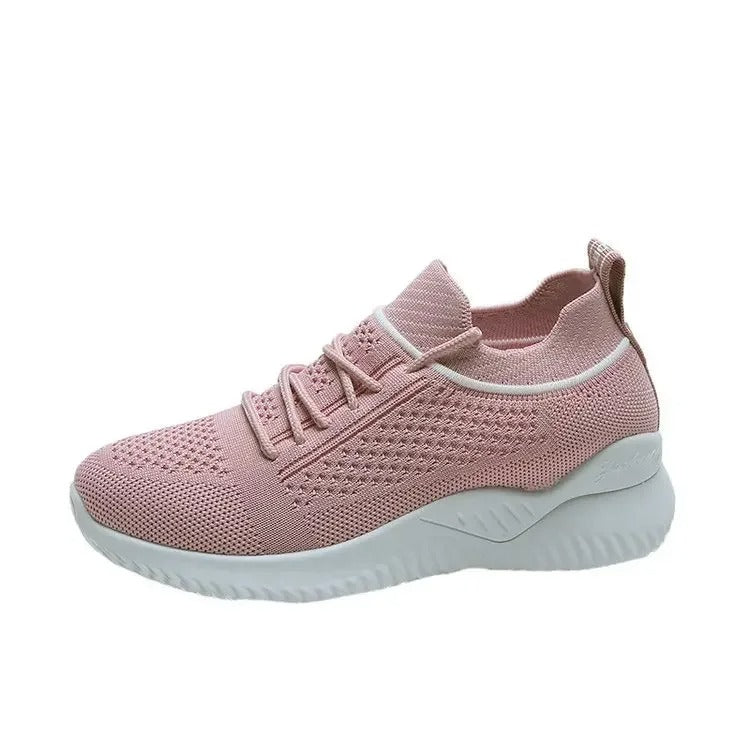 Levoire | Baskets Pour Femmes En Matériau Respirant Et Avec Un Talon Épais Rosa