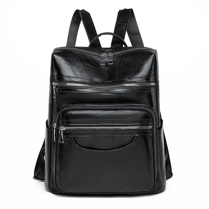 Levoire | Sac à dos en cuir pratique Noir
