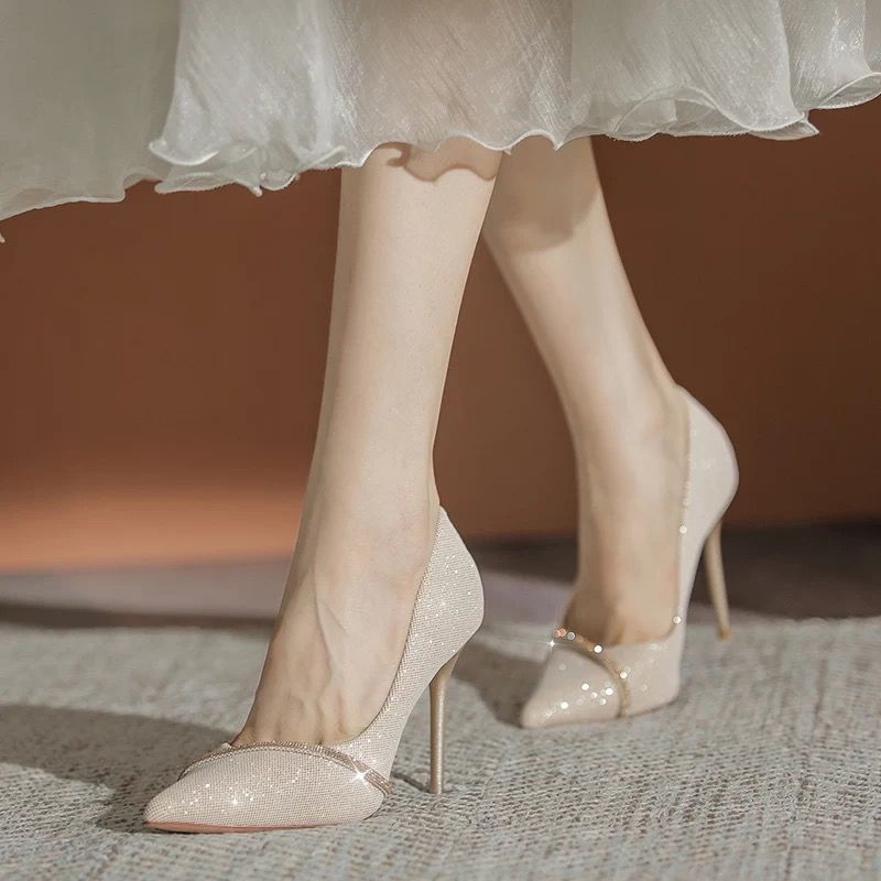 Levoire | Talons hauts brillants OU [ 9cm ]